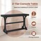Narrow Vintage Console Table Open Shelf for Living Room and Entryway
